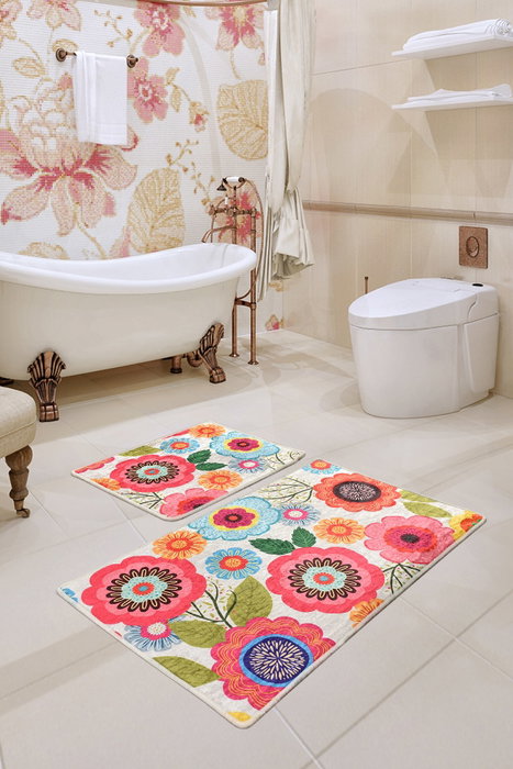 Mijölnir Juego de alfombras de baño Galvin Multicolor Mijölnir Juego de alfombras de baño Galvin Multicolor